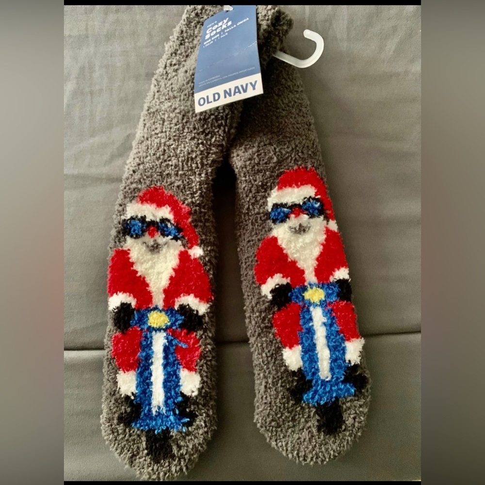 Holiday Santa Cozy Socks NWT